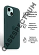 Чехол силиконовый OEG Shell Guard Silicone case with Magnetic Ring MagSafe для Apple iPhone 13 14 6,1” Eucalyptus - изображение 2