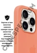 Чехол силиконовый OEG Shell Guard Silicone case with Magnetic Ring MagSafe для Apple iPhone 13 Pro 6,1” Marigold - изображение 6