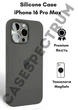 Чехол силиконовый OEG Shell Guard Silicone case with Magnetic Ring MagSafe для Apple iPhone 16 Pro Max 6,9” Stone Gray - изображение 1