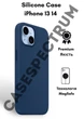 Чохол силіконовий OEG Shell Guard Silicone case with Magnetic Ring MagSafe для Apple iPhone 13 14 6,1” Abyss Blue - зображення 1