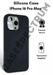 Чехол силиконовый OEG Shell Guard Silicone case with Magnetic Ring MagSafe для Apple iPhone 16 Pro Max 6,9” Black - изображение 1
