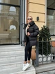 Женская зимняя куртка с капюшоном черного цвета 39428 One Size - изображение 4