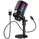 Игровой USB-микрофон ZealSound ME6S RGB, шумоподавление и кристальный звук Black (COPY) - изображение 1