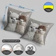 НЕ ВЫШЕВКА! Декоративная подушка с 3D рисунком "Альпака,лама" 3D ПРИНТ 35 х 35 см 13257 - изображение 3
