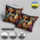 Декоративная подушка с абстрактными котами с ярким геометрическим принтом 35 х 35 см 13216 - изображение 3