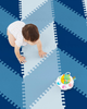 Килимок-пазл з пінопласту Skip Hop Playspot Geo 178 x 143 x 1.5 см Блакитний 245412 (194135801943) - зображення 3