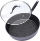 Patelnia Orion Stoner granitowa nieprzywierająca z pokrywką 28 cm (8592381121761) - obraz 1
