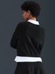 Bluza bez kaptura damska Nike W Nsw Nk Chill Ft Crew HV2393-010 S Czarna (198482133177) - obraz 2