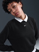 Bluza bez kaptura damska Nike W Nsw Nk Chill Ft Crew HV2393-010 XS Czarna (198482145477) - obraz 5