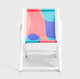 Шезлонг HOMLA 744679 COLOR FIESTA 42 x 58.5 x 52.5 cм дерев'яний міні білий (5906496744679) - зображення 2