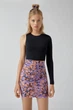 Спідниця Pull & Bear фіолетовий-помаранчевий JHXHZ726 S - зображення 1