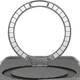 TPU+PC чохол Metal Buttons with MagSafe Carbon Ring для Apple iPhone 17 Pro Max (6.9") Сірий - зображення 2