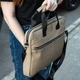Женская деловая сумка для ноутбука до 15.6" Capitalist Str Beige, бежевая, из фактурной экокожи, 5 отделений - изображение 7