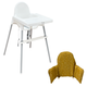 Ikea (Ікея) Стільчик для годування + стільниця ANTILOP (290.672.93) + подушка (405.736.95) + підніжка - изображение 1