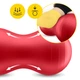 М'яч для фітнесу (арахіс) 4FIZJO Air Ball Peanut 45 x 90 см Anti-Burst Red (P-5907739318558) - зображення 9