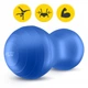 М'яч для фітнесу (арахіс) 4FIZJO Air Ball Peanut 45 x 90 см Anti-Burst Blue (P-5907739312945) - зображення 7