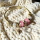 Браслет Twisted Rope с подвесками в форме сердец и шармами - Pink&Gold - изображение 3