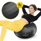 М'яч для фітнесу (пончик) 4FIZJO Air Ball Donut 50 x 27 см Anti-Burst Black (P-5907739312952) - зображення 7