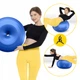 М'яч для фітнесу (пончик) 4FIZJO Air Ball Donut 50 x 27 см Anti-Burst Blue (P-5907739312969) - зображення 8