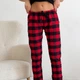 Пижама (рубашка+штаны) женская теплая Фланель XL Клетка красная с черным Cosy F71P - изображение 2