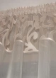 Комплект тюль до подоконника Firanka Завитки карниз 200см бежевый (77к) - изображение 6