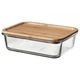 Харчовий контейнер з кришкою ІКЕА IKEA 365+ 1,0 л прозорий (s09269065) - изображение 1