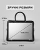 Кожаная мужская сумка портфель для ноутбука черная (M364A) - изображение 14