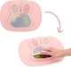 Тарілка силіконова Ricokids Кролик Рожева (5903890611477) - зображення 2