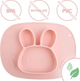 Тарілка силіконова Ricokids Кролик Рожева (5903890611477) - зображення 4