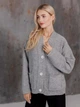Кардиган с примесью шерсти вязаный женский ARTKNIT Casual Wool L-XL Серый (2251948784011) - изображение 4