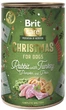Корм вологий Brit Care Christmas Rabbit для собак різдвяна вечеря кролик 400 гг (8595602579419)A - изображение 1