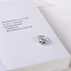 Жіноча каблучка у вигляді чарівного кота з синіми очима розмір регульований - зображення 4