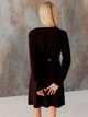 Платье короткое вязаное осеннее женское ARTKNIT Николь S Коричневое (2251948303014) - изображение 2