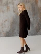 Платье короткое вязаное осеннее женское ARTKNIT Николь S Коричневое (2251948303014) - изображение 6