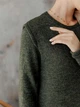 Платье длинное вязаное осеннее женское ARTKNIT Николь L Темно-зеленое (2251948766017) - изображение 8