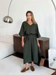 Длинное летнее женское платье ARTKNIT Эстель One Size Изумрудное (2251948374014) - изображение 3