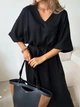 Платье длинное летнее женское ARTKNIT Эстель One Size Черное (2251948375011) - изображение 6