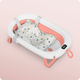 Wanienka składana Ricokids RK-287 z termometrem i wkładką Biało-różowa (5903890629205) - obraz 8