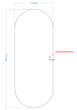 Овальное зеркало с LED подсветкой 70 на 180 см, с сенсором касания, модель Portale 2 La Mir (Portale2-15) - изображение 8