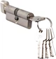 Цилиндр замка с ручкой Riko lock cylinder ZZ 30x30T Сатин - изображение 1