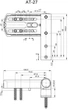 Петля дверная Astex АТ-27 RAL 7024 15-23.5 мм Графит - изображение 5