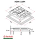 Газова варильна поверхня на металі на 4 конфорки Perfelli HGM 61694 WH, біла з WOK конфоркою - зображення 2