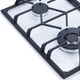 Газовая варочная поверхность для кухни WEILOR GM W 604 WH, белая эмальрованная на 4 конфорки, газ-контроль - изображение 7