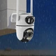 Уличная WiFi камера видеонаблюдения Q2 проводная с 2 объективами и датчиком движения поворотная наружная IP камера - изображение 7