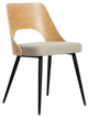 Krzesło HOMLA 712012 HELIC 48.5 x 54.5 x 76.5 cm Naturalne (5906496712012) - obraz 1