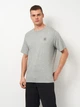 Футболка хлопковая длинная мужская Converse CVM5T565-M6X M Серая (0198820069755) - изображение 1