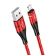 Data-кабель Hoco U93 Shadow lightning 2.4А 1.2м Червоний (Q/HKKJ 003-2017) - изображение 1