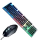 Проводная игровая клавиатура и мышка Hoco GM18 с RGB подсветкой, Black - изображение 1