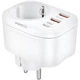 Сетевое зарядное устройство Gelius Moxie GP-HC050 USB QC3.0 / Type-C PD20W, White - изображение 3
