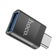 Перехідник OTG Hoco UA17 USB - Type-C, Black - зображення 3